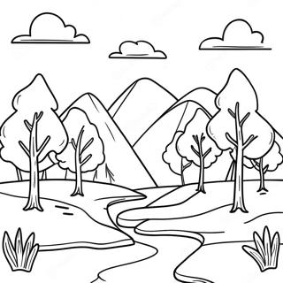 Melancholic Landscape Coloring Page 13549-11233