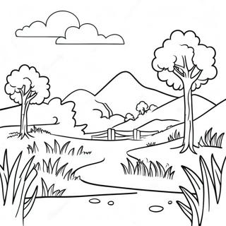 Melancholic Landscape Coloring Page 13549-11234