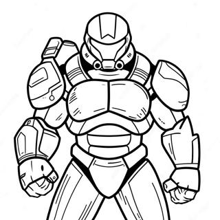 Doom Slayer Coloring Page 13558-11239