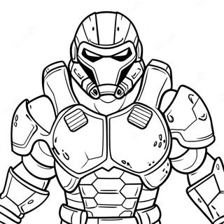 Doom Slayer Coloring Page 13558-11240