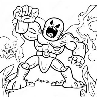 Doom Monster Battle Coloring Page 13559-11243