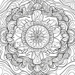 Kaleidoscope Coloring Page 13588-11262