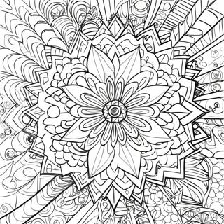 Kaleidoscope Coloring Page 13588-11263