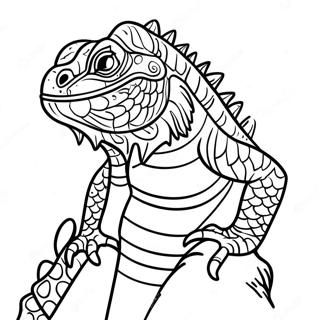 Iguana Coloring Page 13608-11278