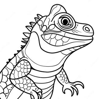 Iguana Coloring Page 13608-11280