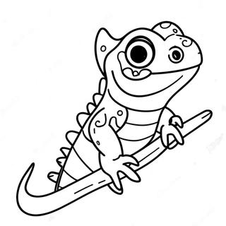 Cute Baby Iguana Coloring Page 13609-11282