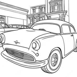 Classic Car Coloring Page 1361-1086