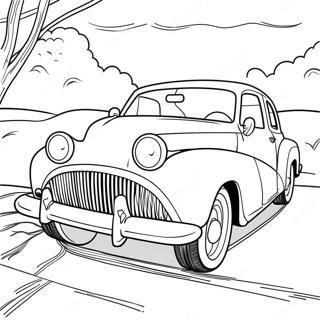 Classic Car Coloring Page 1361-1087