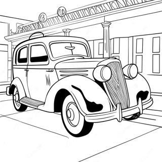 Classic Car Coloring Page 1361-1088