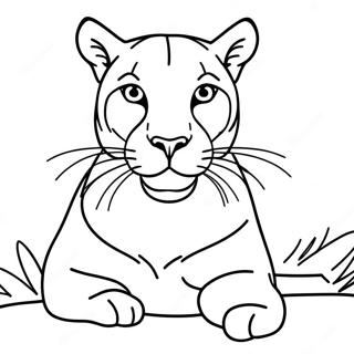 Cougar Coloring Pages