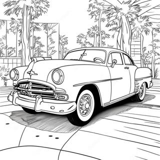 Vintage Classic Car Coloring Page 1362-1089