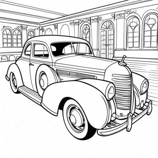 Vintage Classic Car Coloring Page 1362-1091