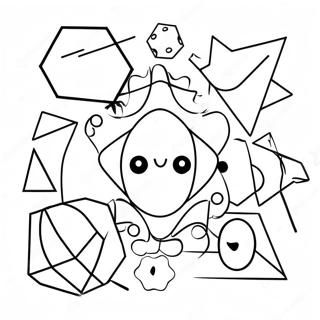 Fun Geometry Shapes Coloring Page 13649-11316