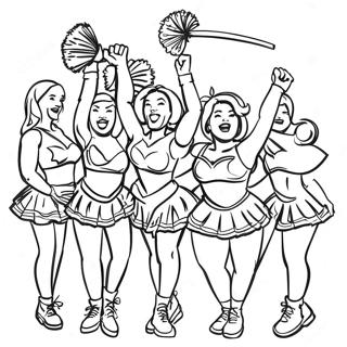 Michigan Wolverines Cheerleaders Coloring Page 13669-11329