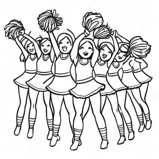 Michigan Wolverines Cheerleaders Coloring Page 13669-11330