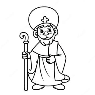 St Patrick Religious Coloring Pages