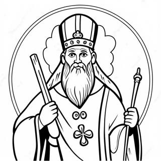 St Patrick Religious Coloring Page 13678-11334