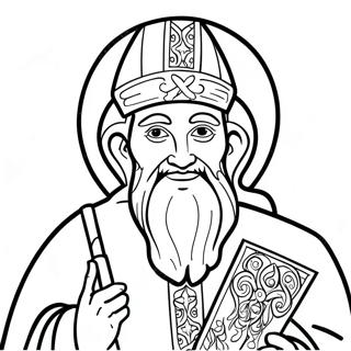 St Patrick Religious Coloring Page 13678-11336