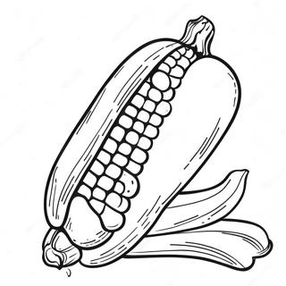 Crafty Corn Coloring Page 13688-11344