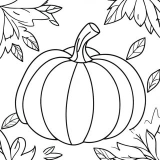 Fall Pumpkin Coloring Page 13708-11357