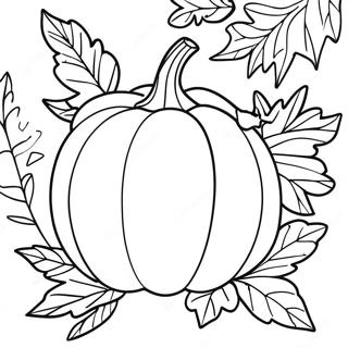 Fall Pumpkin Coloring Page 13708-11359