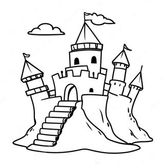 Sand Castle Coloring Page 13718-11366