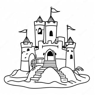 Sand Castle Coloring Page 13718-11367