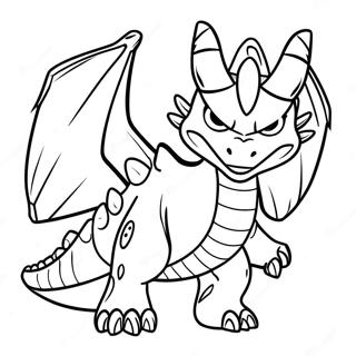 Dragonoid Bakugan Coloring Page 1372-1098