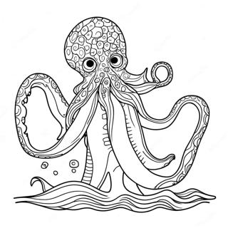 Kraken Coloring Pages