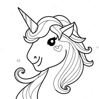 Unicorn Girl Coloring Page 13758-11398