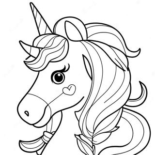 Unicorn Girl Coloring Page 13758-11399