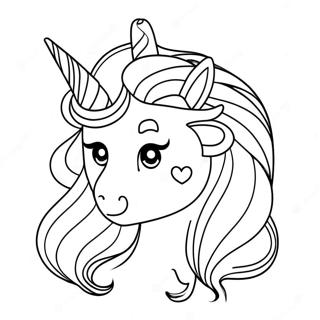 Unicorn Girl Coloring Page 13758-11400