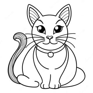 Black Cat Coloring Page 13768-11408