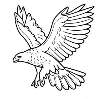 Majestic Peregrine Falcon In Flight Coloring Page 13779-11417