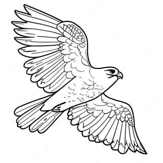 Majestic Peregrine Falcon In Flight Coloring Page 13779-11420