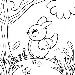 First Day Of Spring Coloring Pages