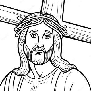 Jesus On The Cross Good Friday Coloring Page 13809-11441