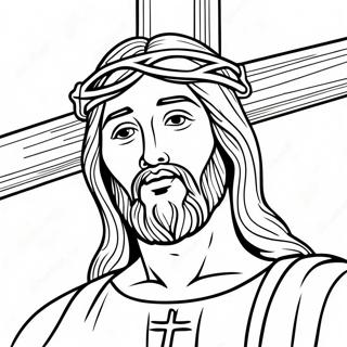 Jesus On The Cross Good Friday Coloring Page 13809-11442