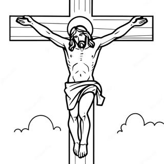 Jesus On The Cross Good Friday Coloring Page 13809-11443