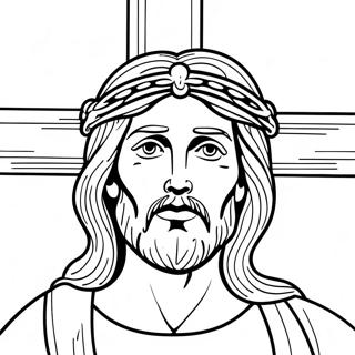 Jesus On The Cross Good Friday Coloring Page 13809-11444