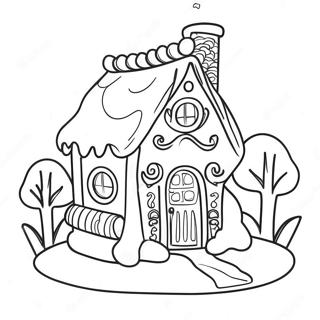 Gingerbread House Coloring Page 13818-11447