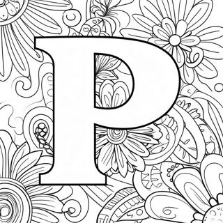 Letter P Coloring Page 1381-1102