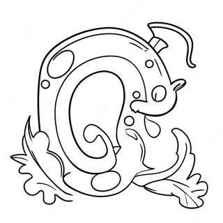 Playful Letter P Coloring Page 1382-1105