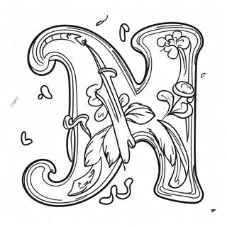 Playful Letter P Coloring Page 1382-1108