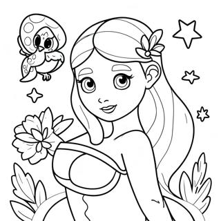 Mira With Magical Creatures Coloring Page 13849-11473