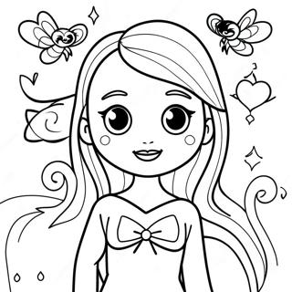 Mira With Magical Creatures Coloring Page 13849-11474