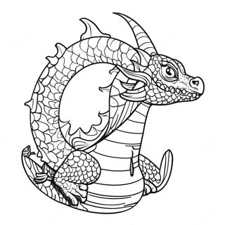 Water Dragon Coloring Page 13858-11478