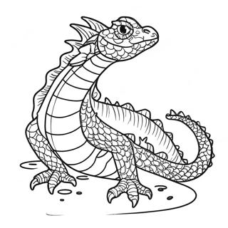 Water Dragon Coloring Page 13858-11480