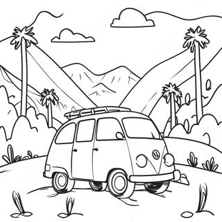 Road Trip Adventure Coloring Page 13868-11487