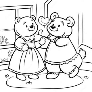 Goldilocks And The Three Bears Coloring Page 13918-11526